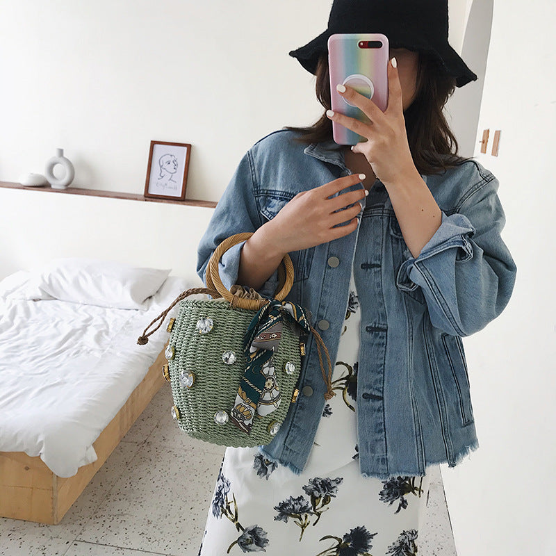 Woven bag high-quality handbag