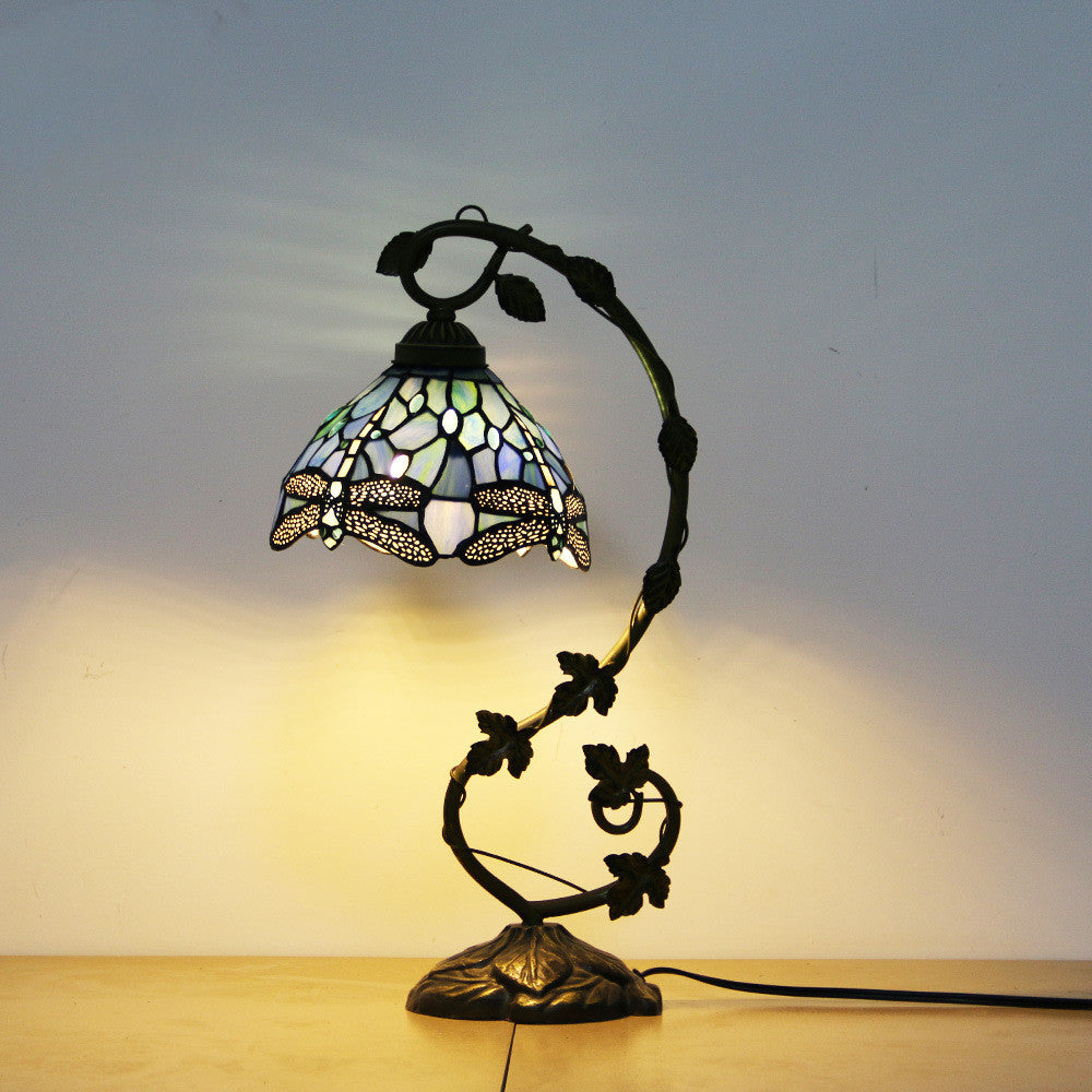 Dragonfly Stained Glass Desk Lamp