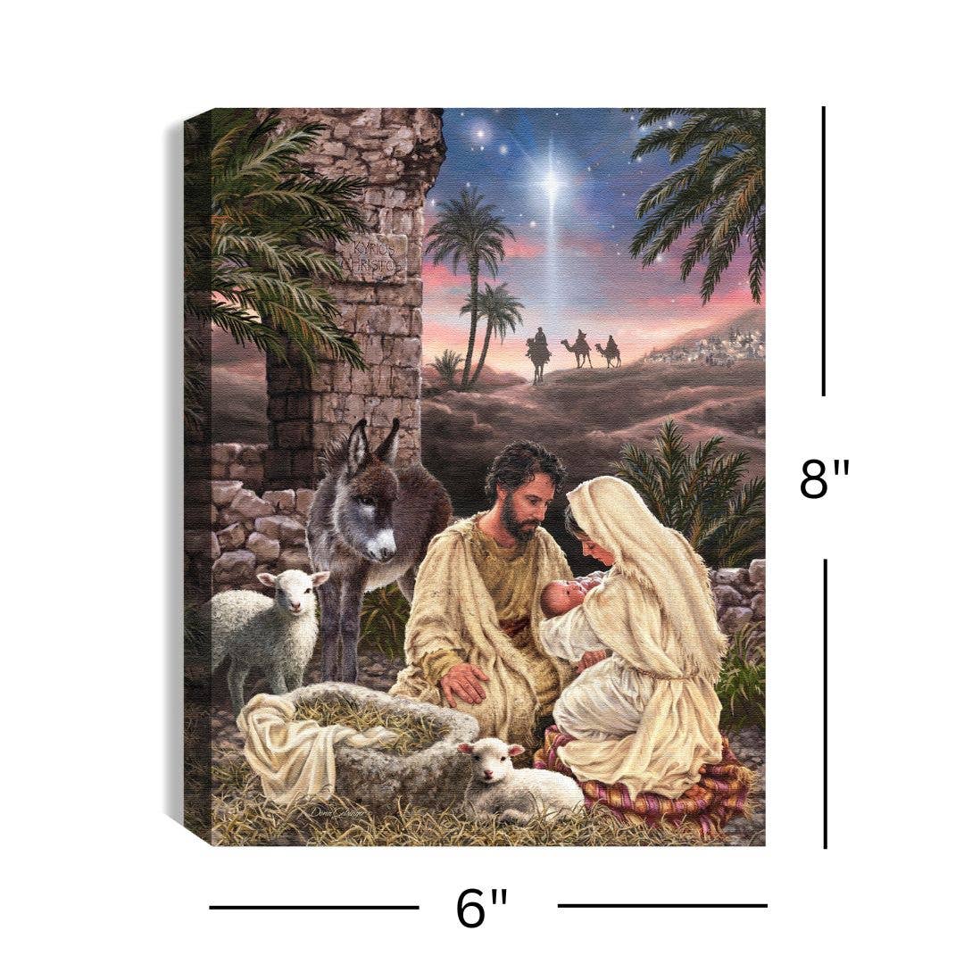 Jesus is Lord 8x6 Lighted Tabletop Canvas