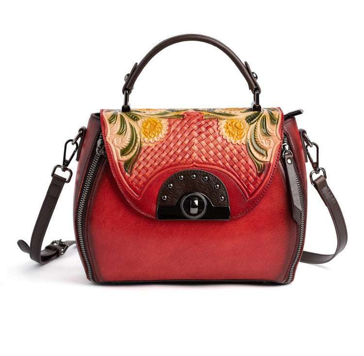 "The Fresh and Sweet"  Retro embossed handbag