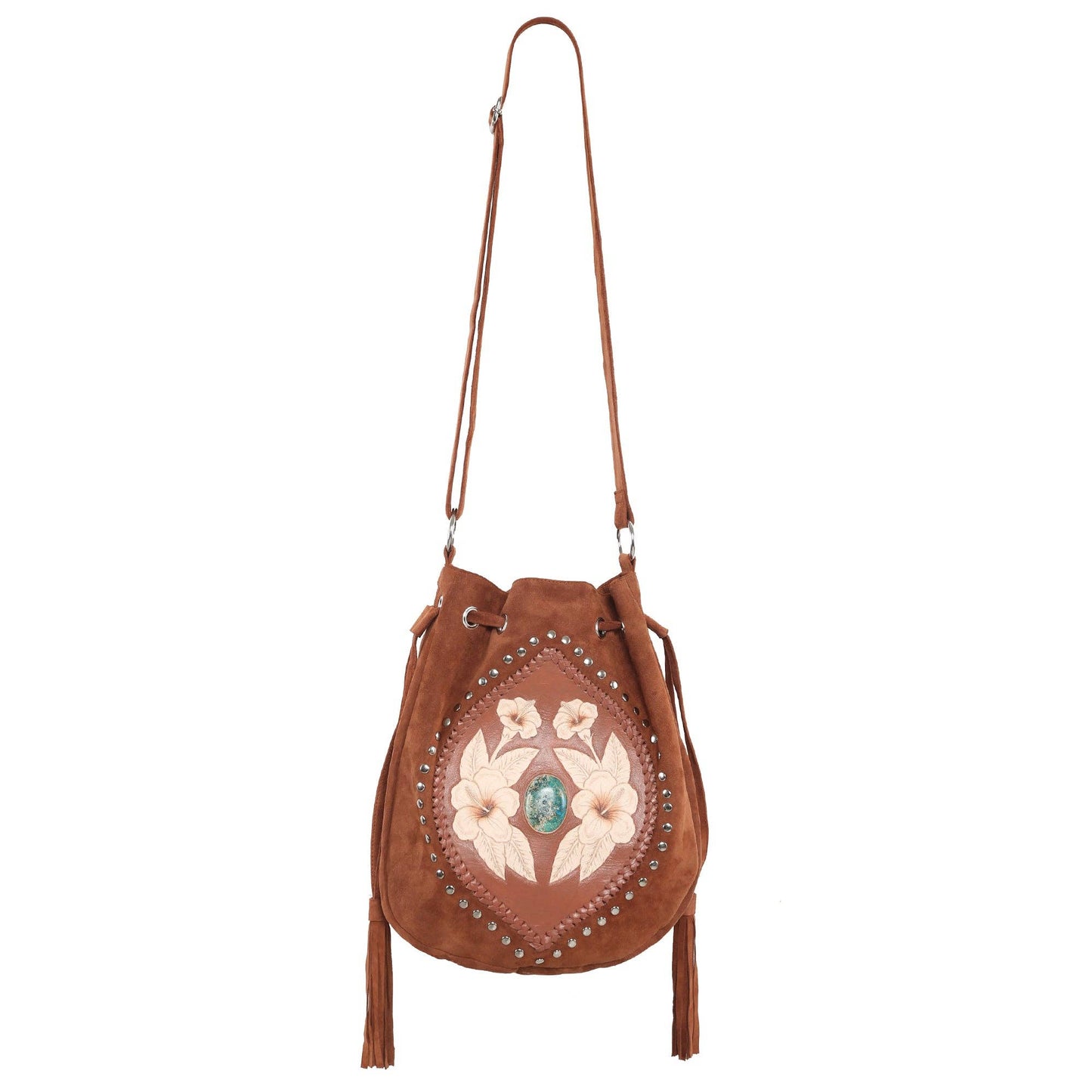 Hula Hibiscus Pouch Bag Tobacco