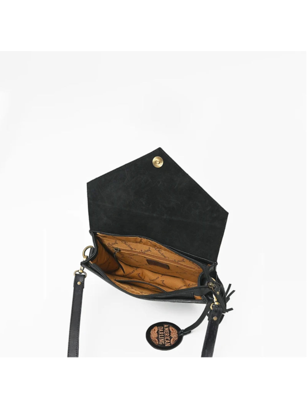 American Darling Desert Darkness Tooled Crossbody Bag