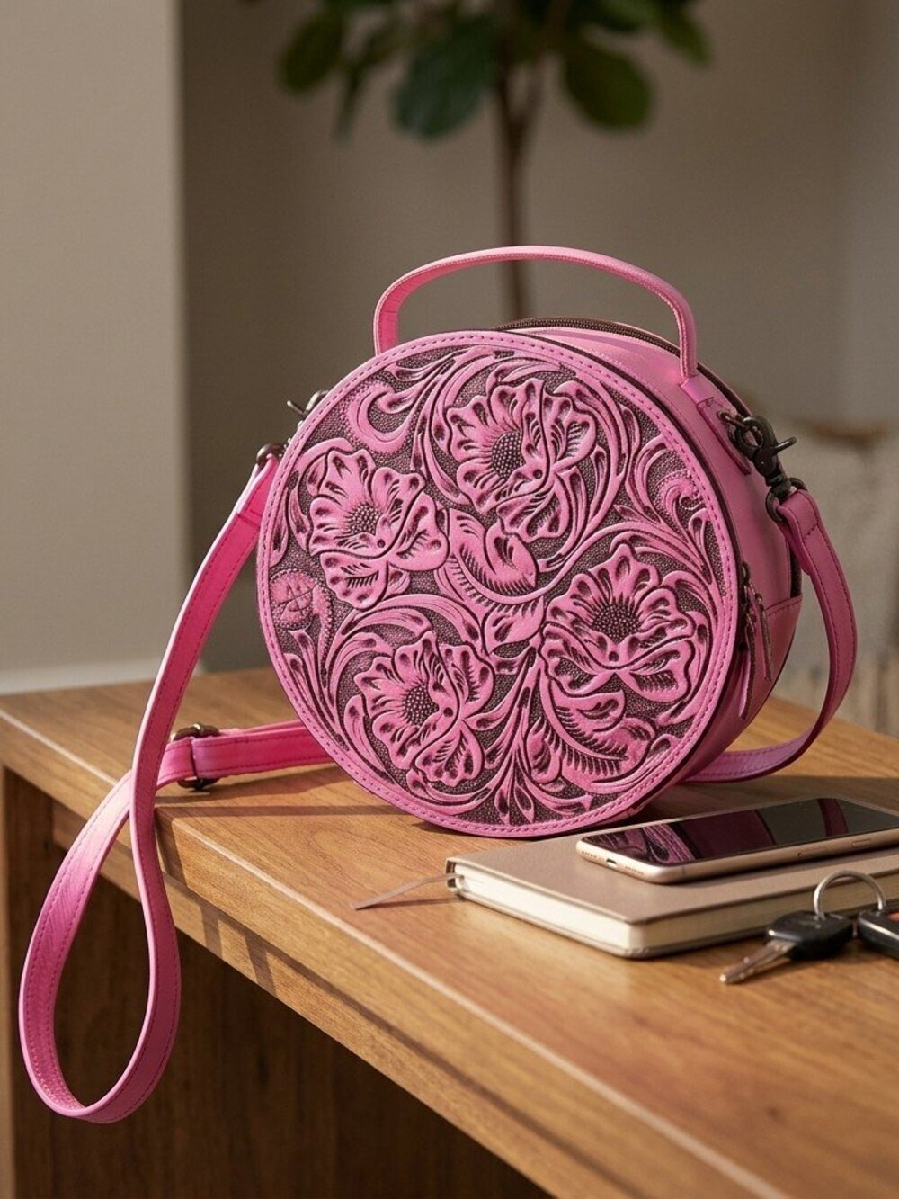 American Darling Rose Bloom Circle Crossbody Bag