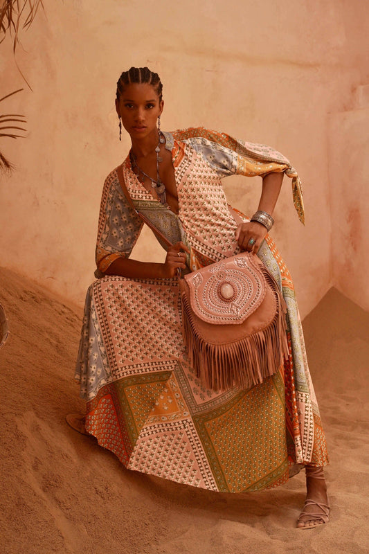 Marrakesh Bag Pink Nude/Silver