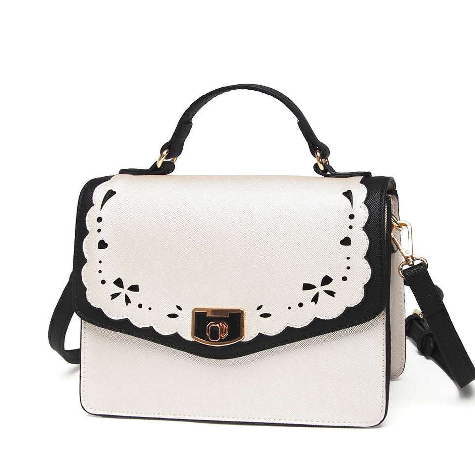 The Hollow Hit Color Handbag All-match Shoulder Bag