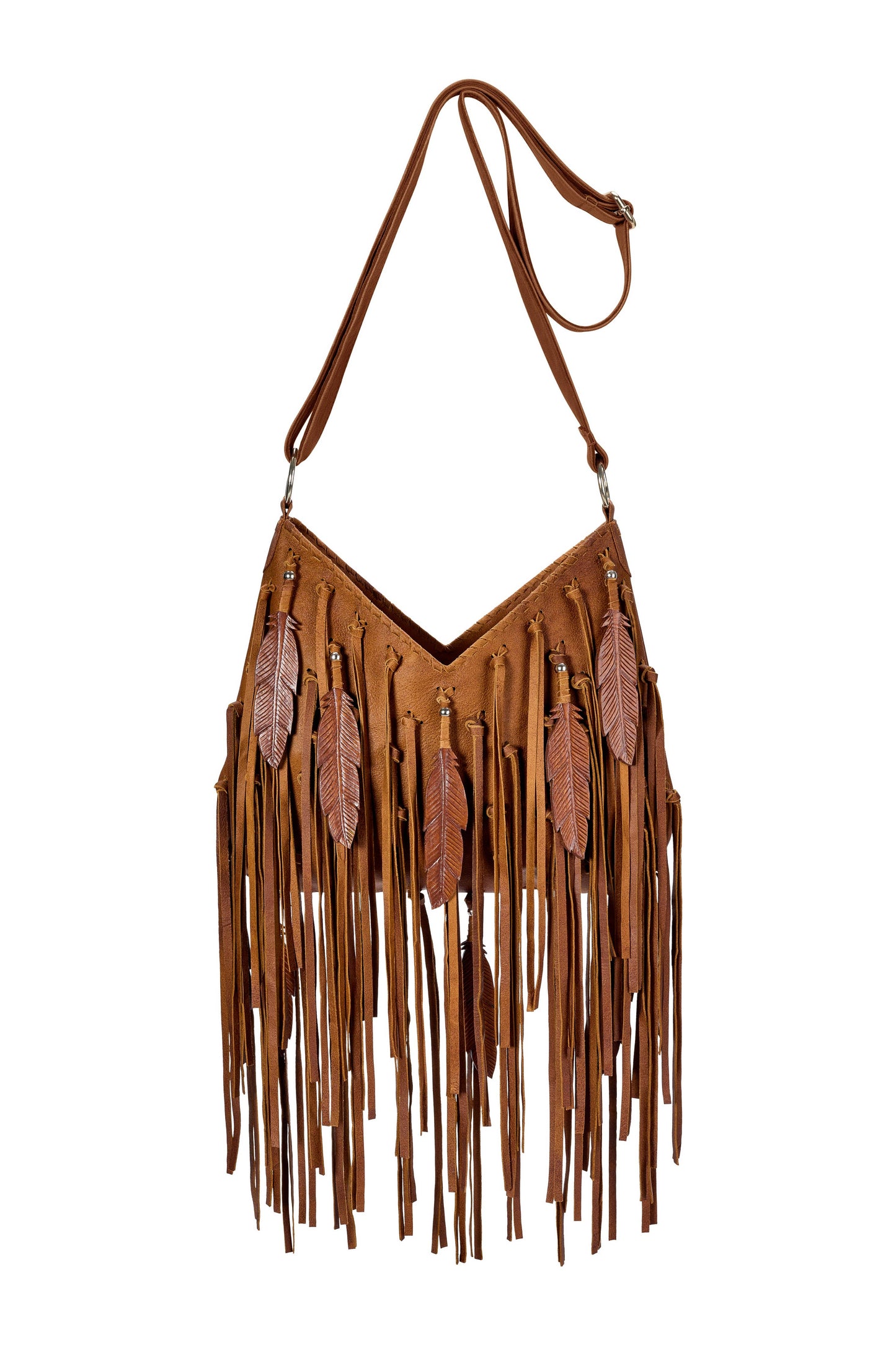Mini Pocahontes Feather Bag Antique Medium Brown
