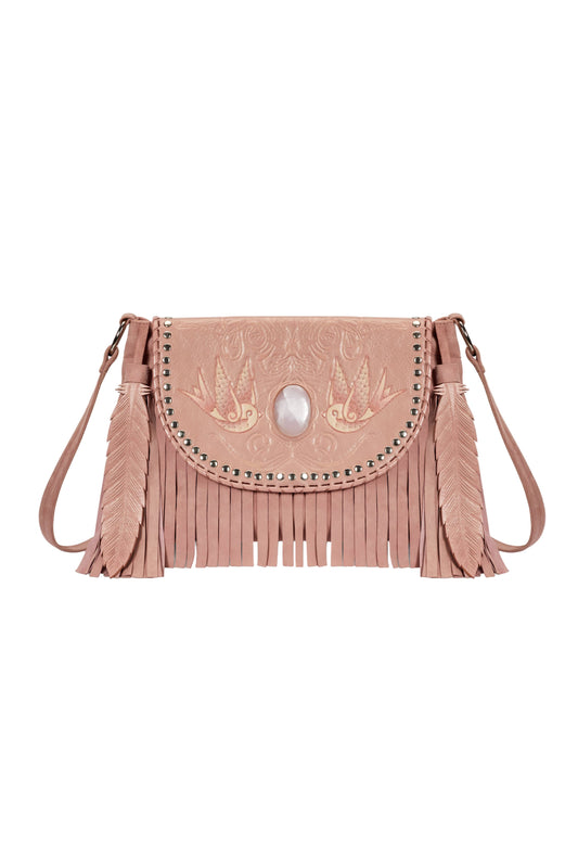 Lost Bird Stud Bag Dusty Pink