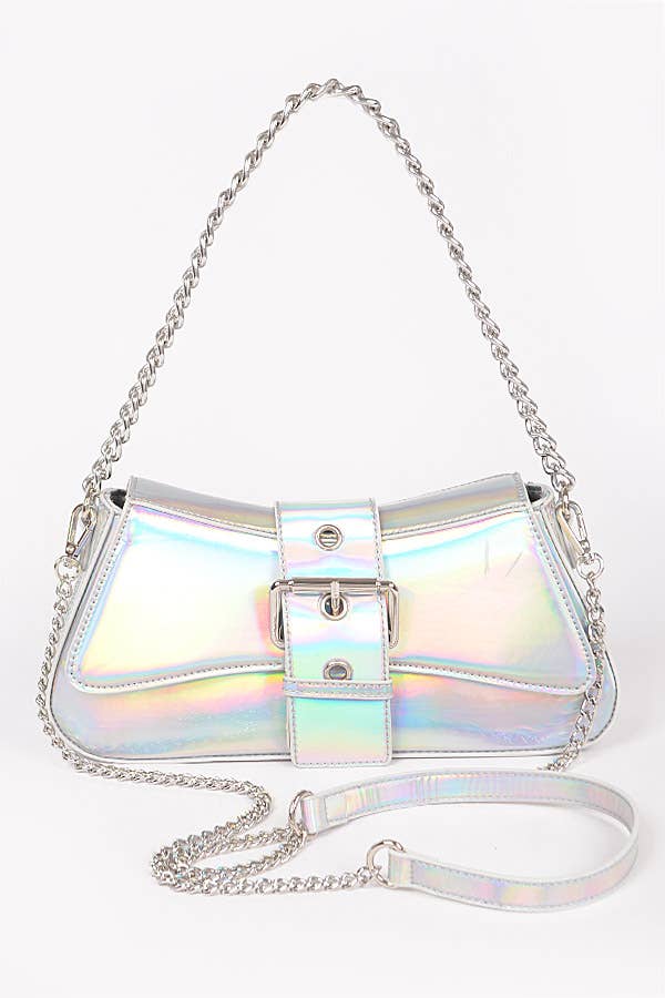 Mirror Metallic Chain Handle Bag HPC5800FU