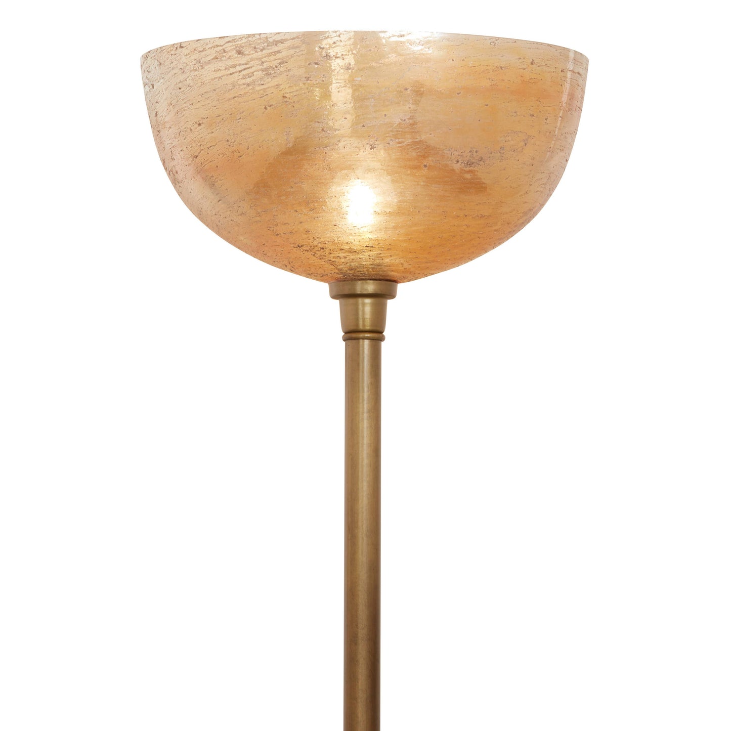 65.75"H Angie Glass and Metal Floor Lamp