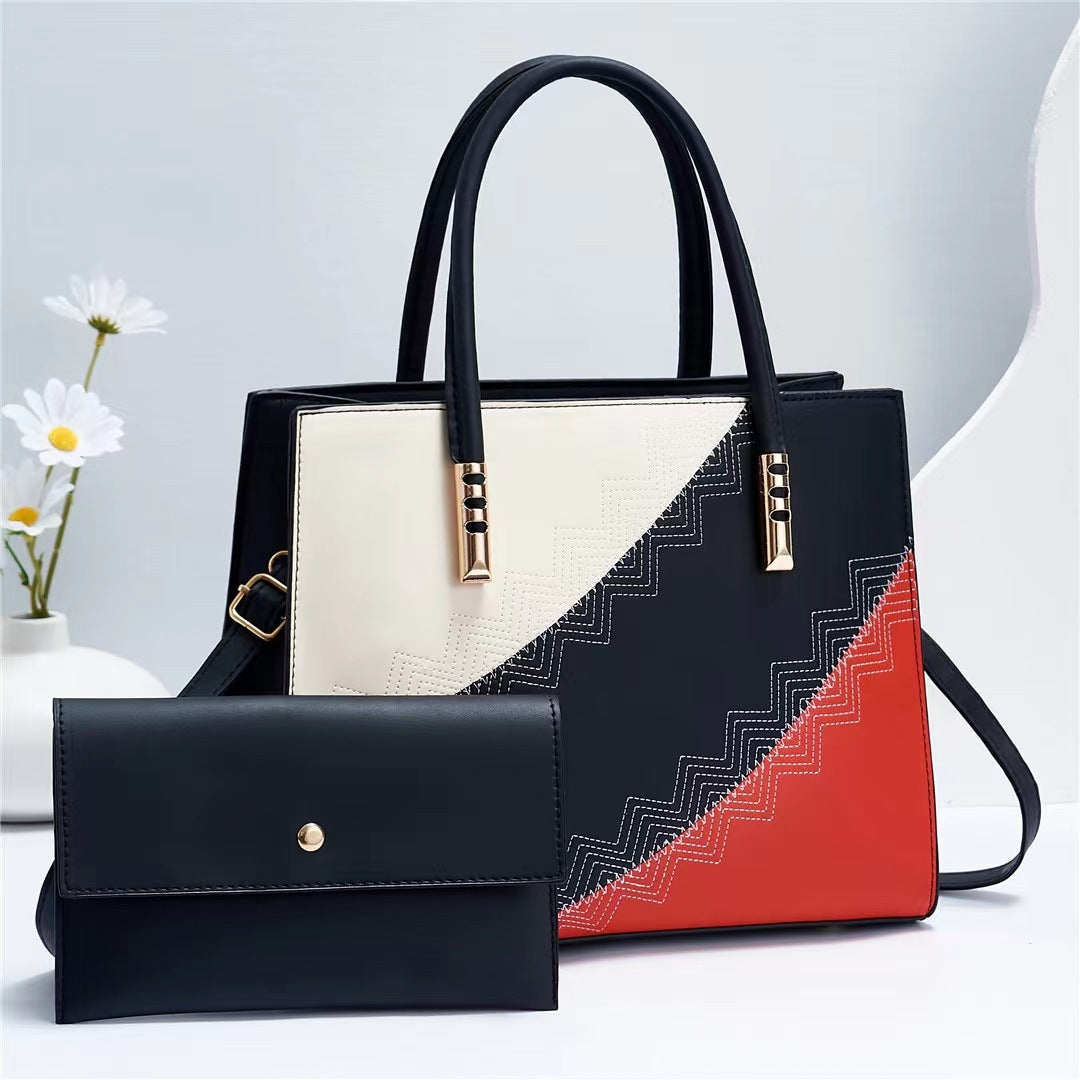 The Holly Color block Handbag set