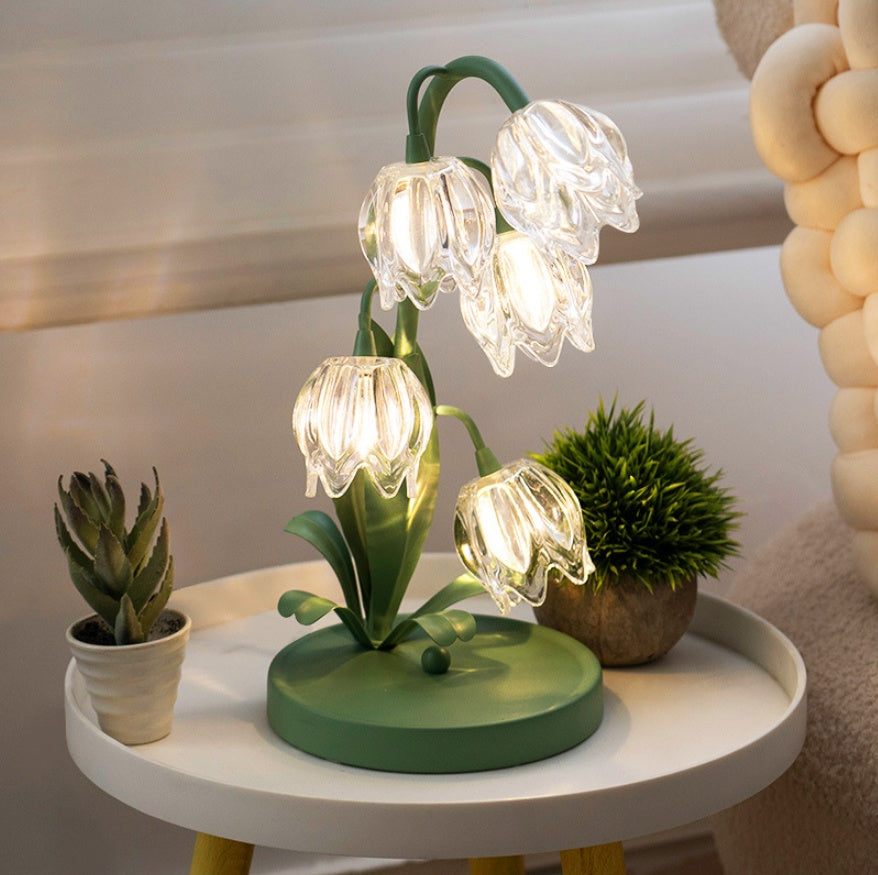 Lily Table Lamp Simple Decorative Floral Festive Lantern