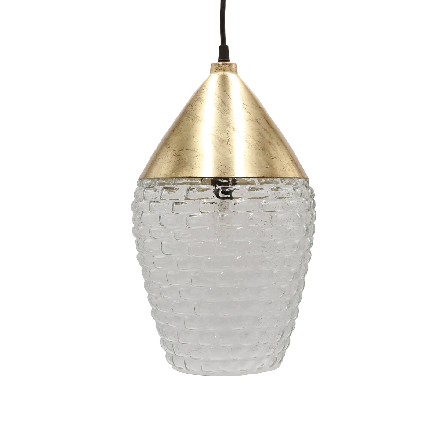 14"H Kaden Golden Subway 1-Light Pendant