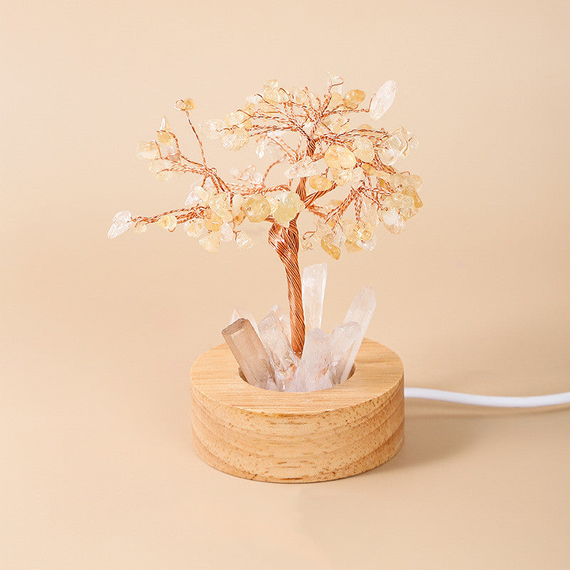 Lighted Crystal Tree Accent Light