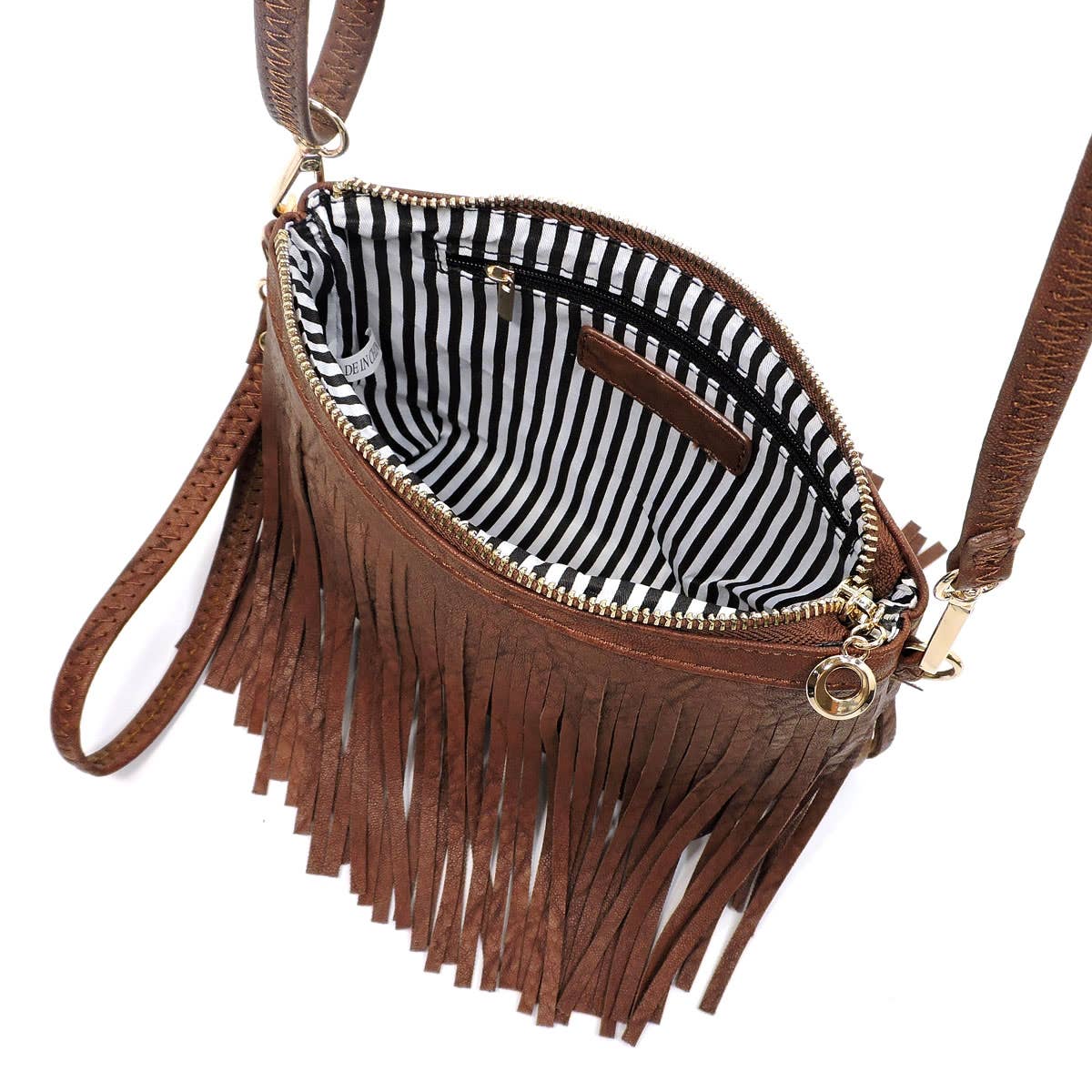 Western Fringe Clutch Cross Body Bag