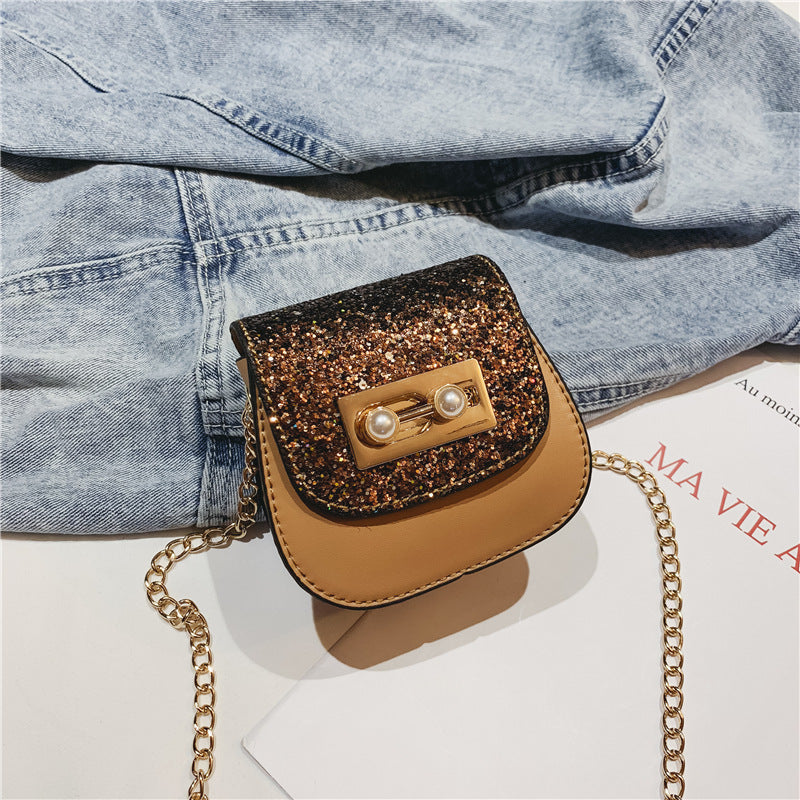 The mini all that glitters Sequin handbag
