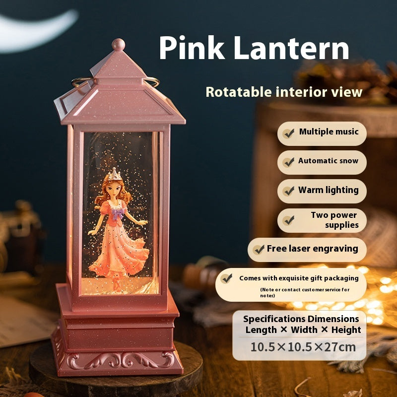 Resin Glass Rotatable Children's Day Music Box Music Box