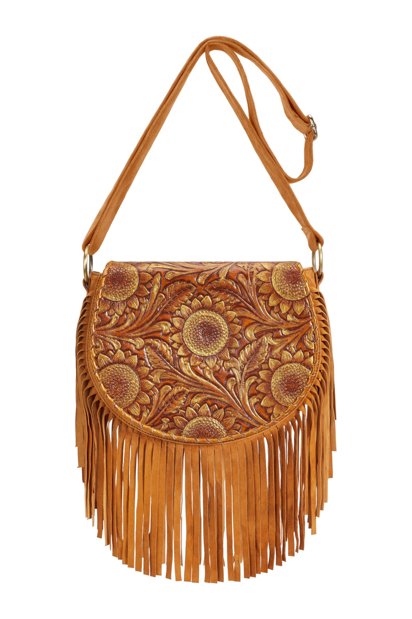 Anahita Sunflower Bag Antique Medium Brown/Gold/Dark Tan