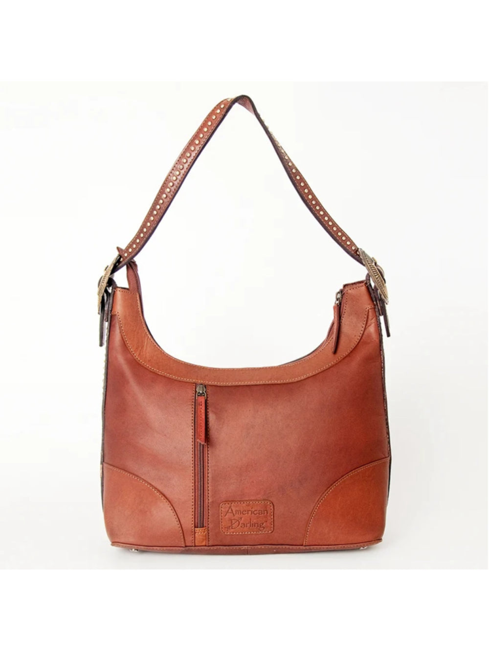 American Darling Western Wild Cat Leopard Buckle Hobo Bag