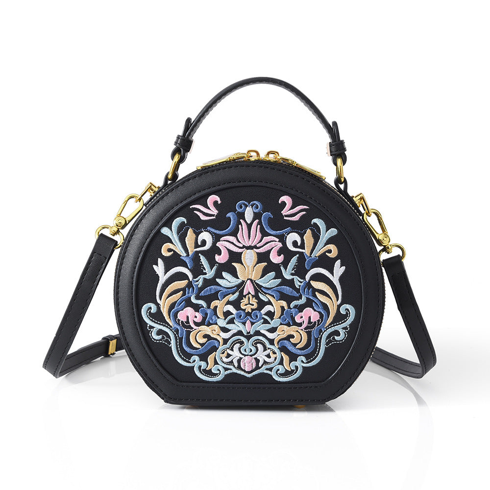 Canteen Style Crossbody Round Bag