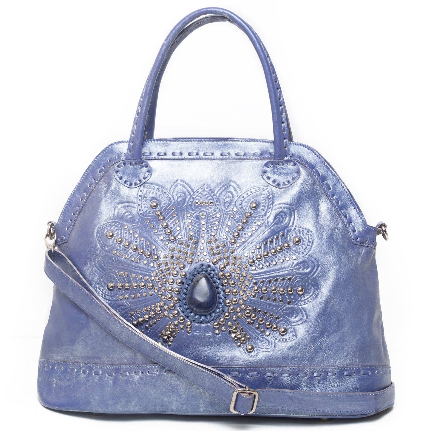 Mini Queen Peacock Bag Metallic Violet