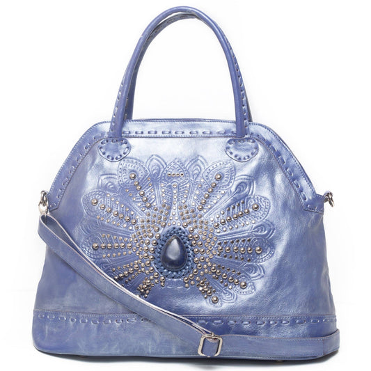 Mini Queen Peacock Bag Metallic Violet