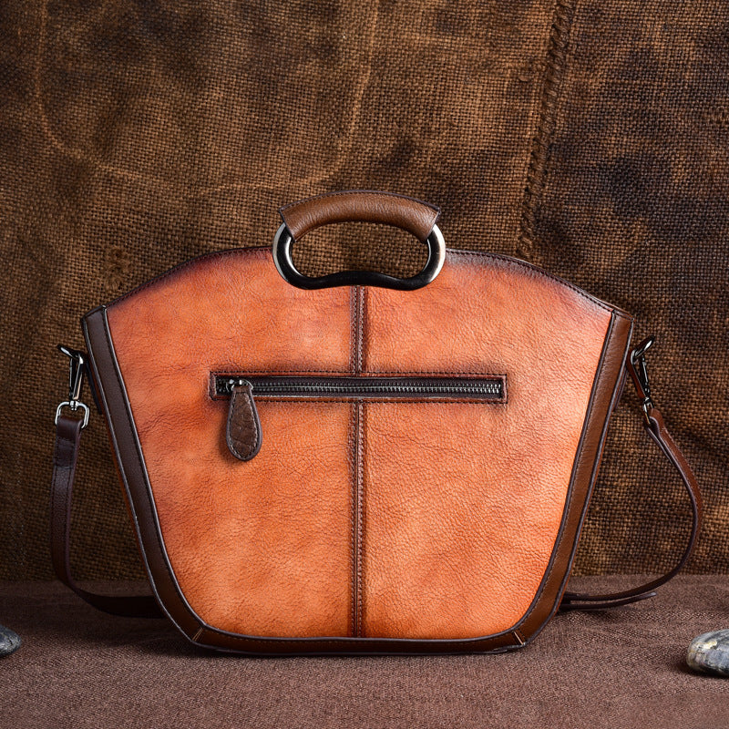 "The sally" retro inspired embossed messenger bag