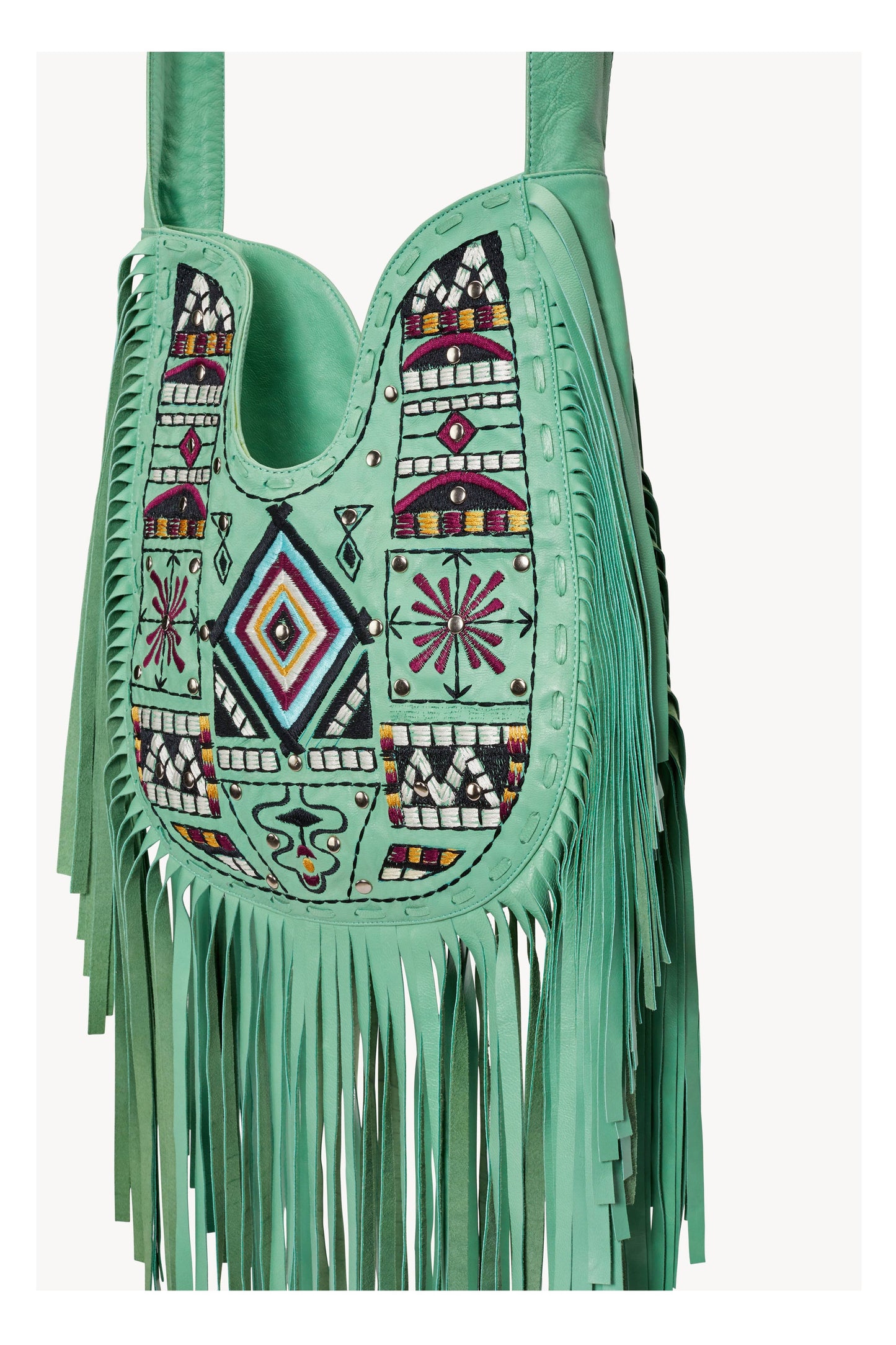 Zanzibar Embroidery Bag Aqua