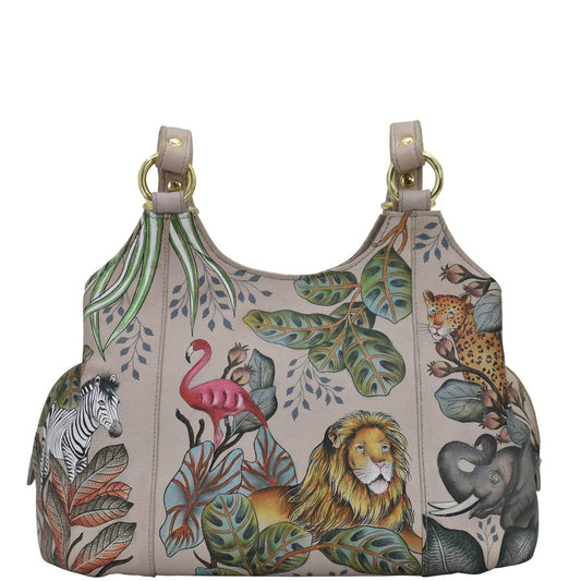 Anuschka African Adventure Triple Compartment Satchel - 469