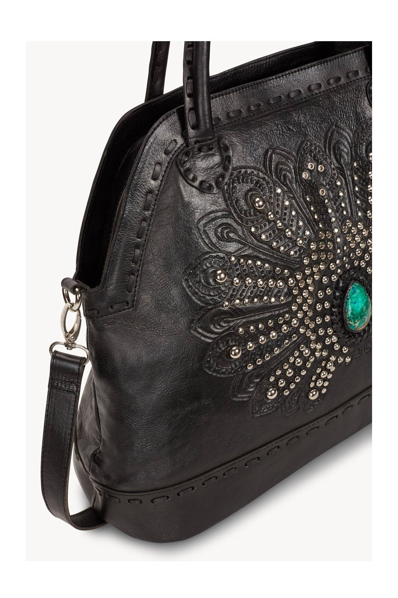 Mini Queen Peacock Bag Black
