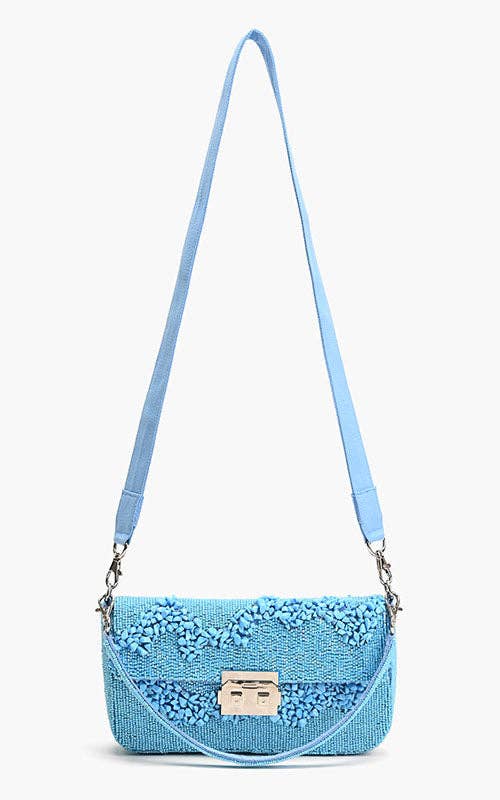 America & Beyond Azure Blue Skyline Shoulder Bag