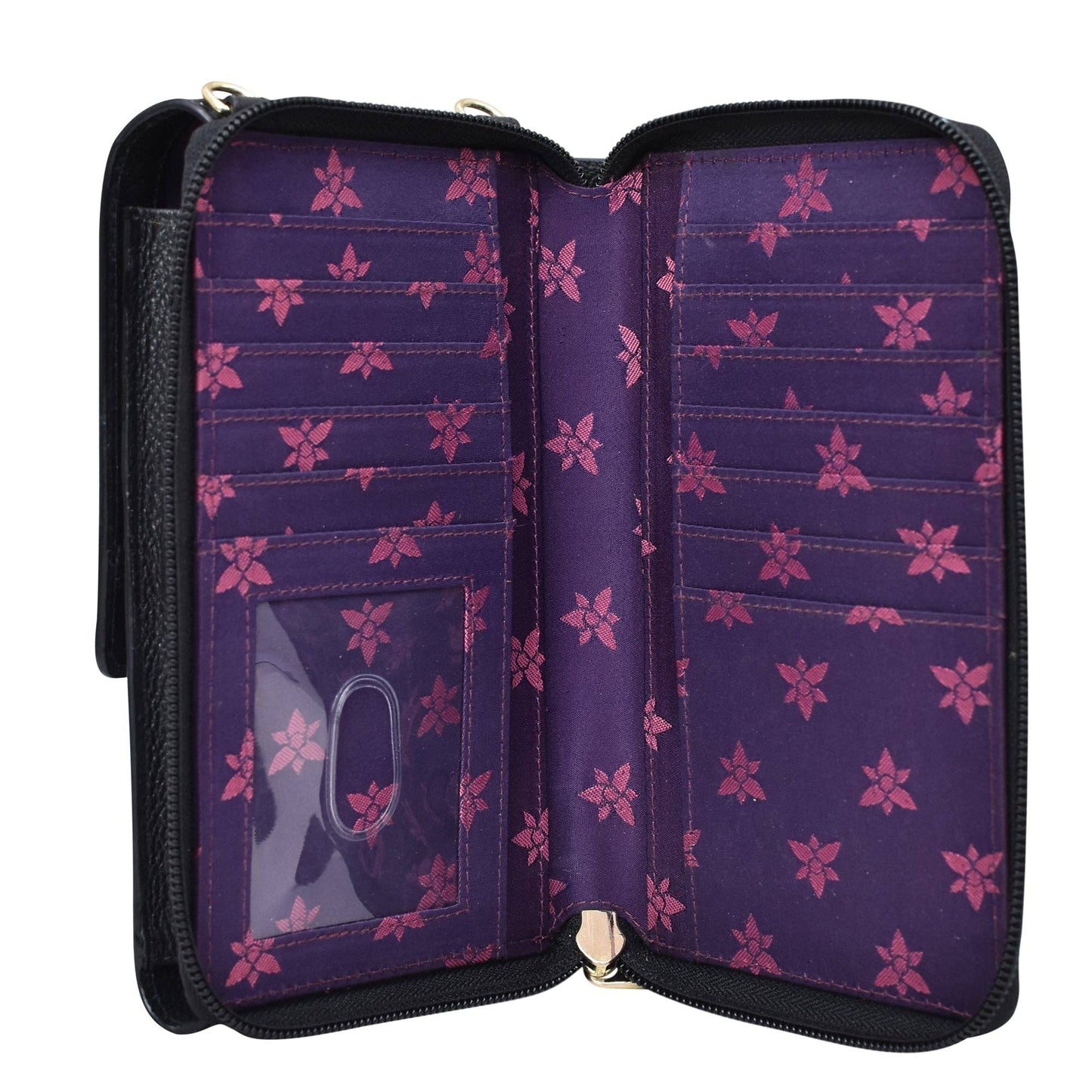 Anuschka Crossbody Phone Case - 1173-hummingbirds