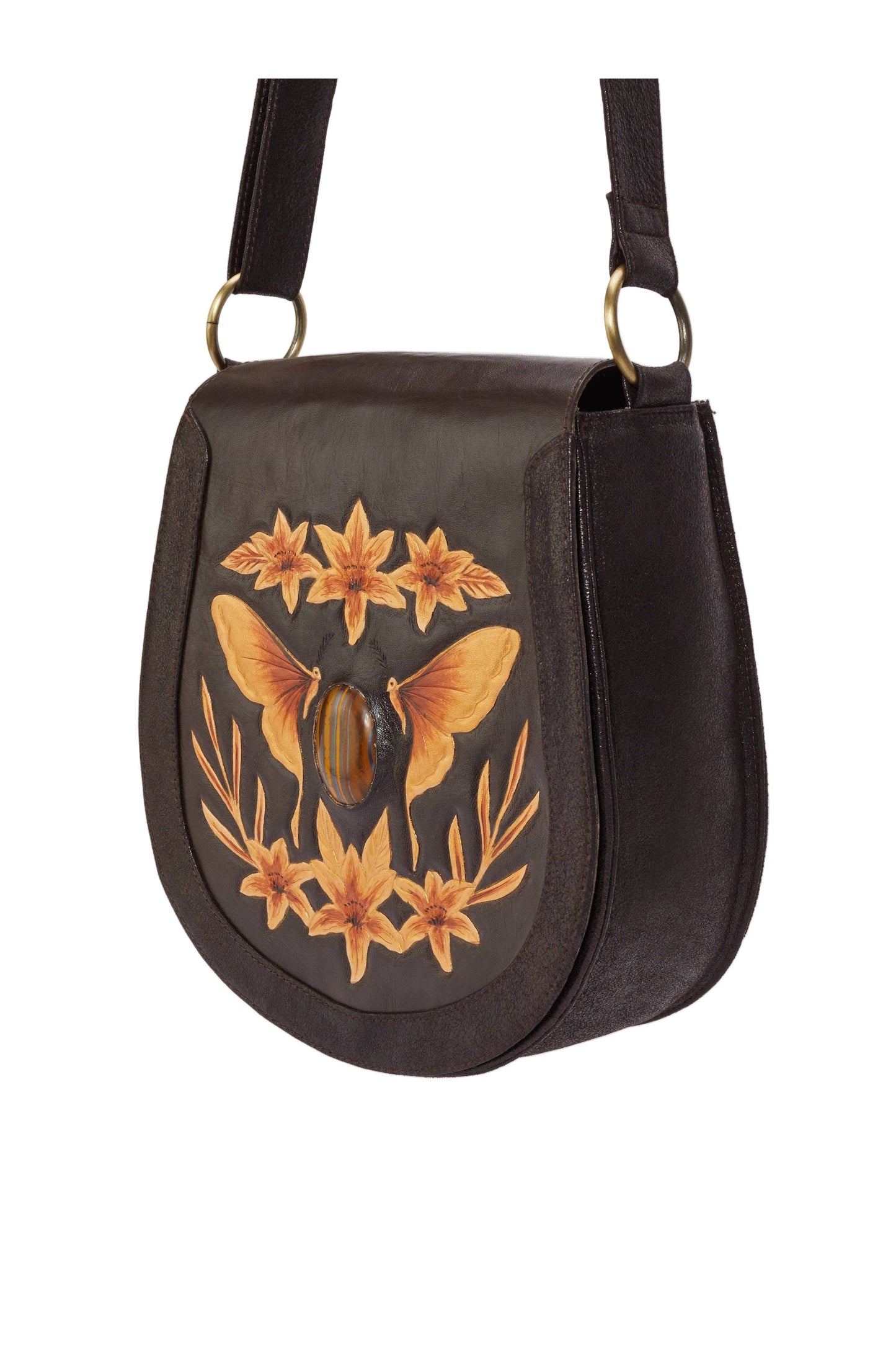 Luna Lily Bag Metallic Dark Choc/Gold