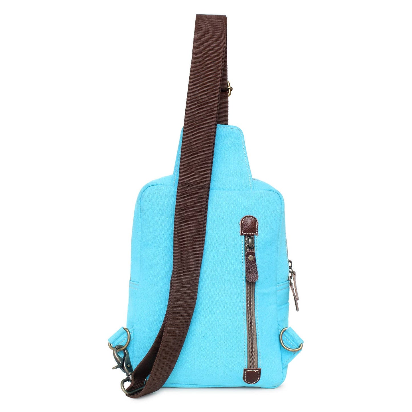 Turquoise Blue Upcycled Sling Bag