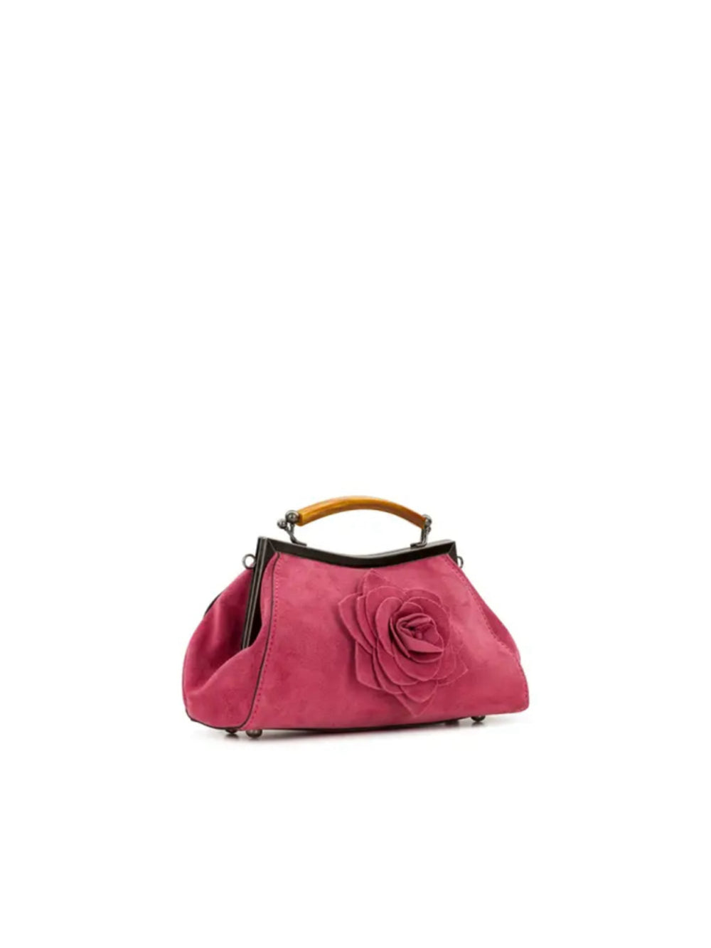 Patricia Nash Parisian Rose Suede Kelmscott Frame Bag