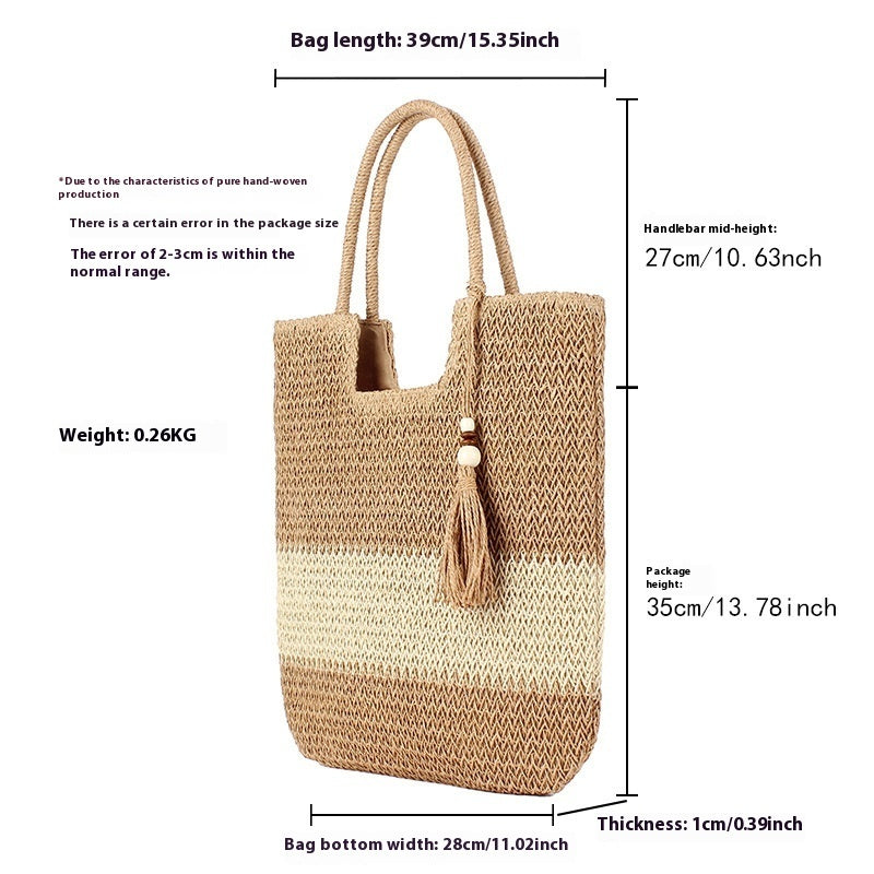 "The Vacationer" Woven handbag