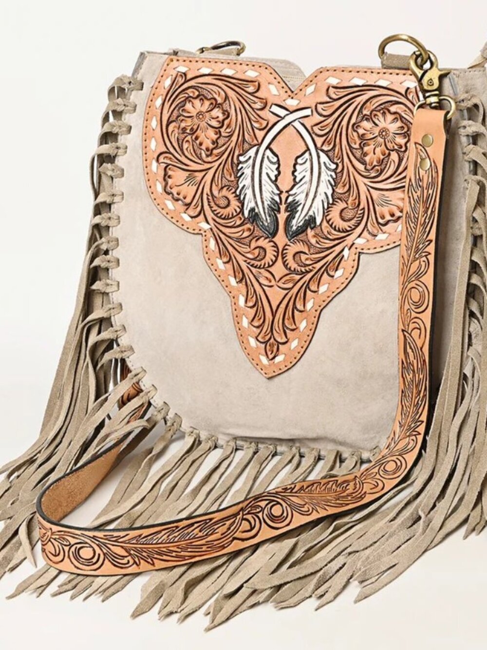 American Darling Sahara Sands Western Fringe Crossbody