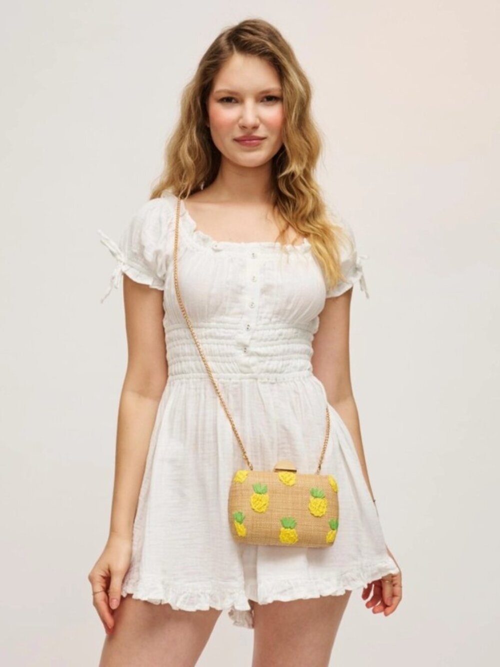 Uban Expressions Pebbles Pineapple mini crossbody