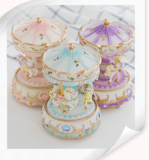 Luminous merry-go-round music box music box
