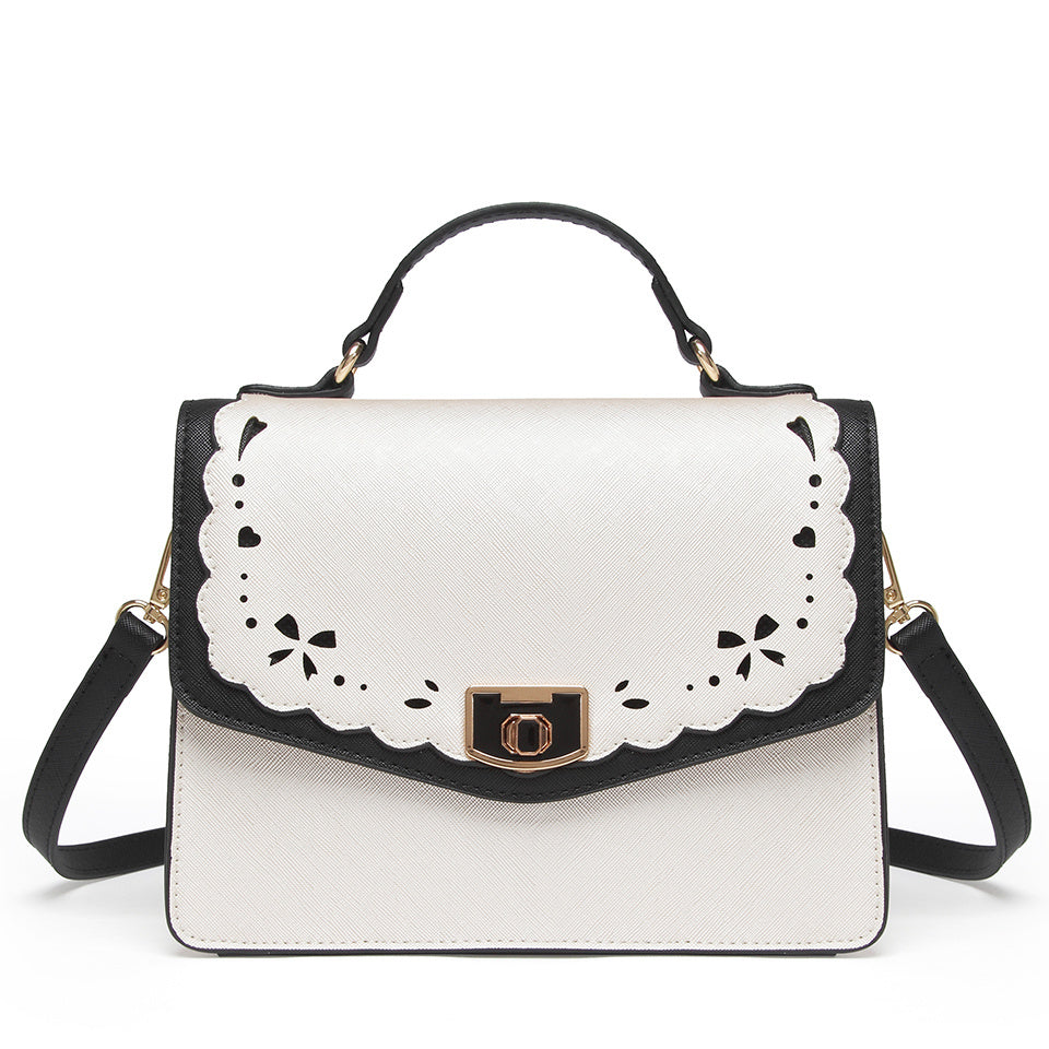 The Hollow Hit Color Handbag All-match Shoulder Bag