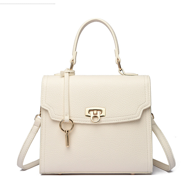 Women's Solid-Colored Casual Large-Capacity Handbag Crossbody Bag