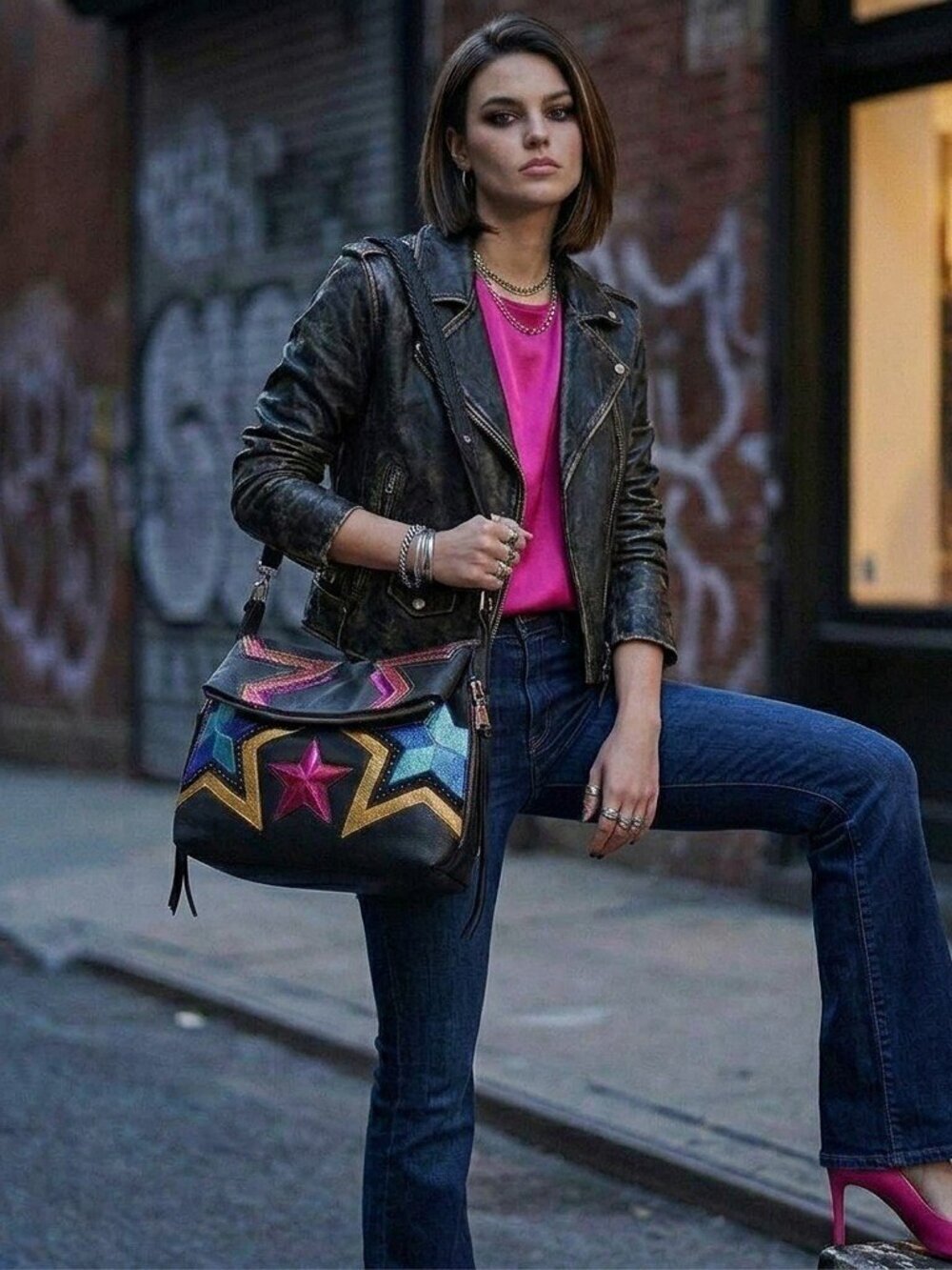 Aimee Kestenberg Bali Novelty Hobo Star Bag