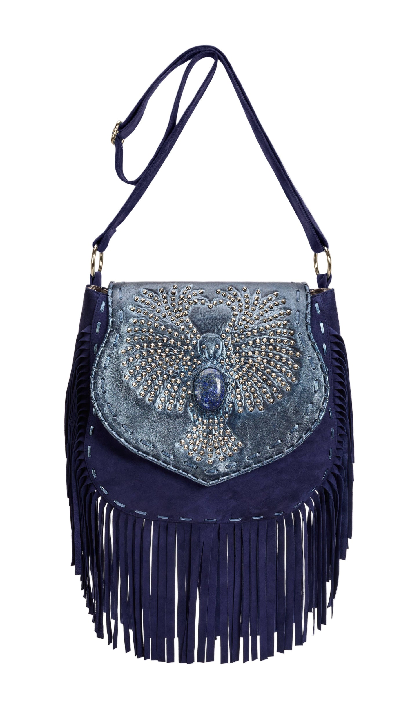 Love Story Owl Bag Navy/Silver