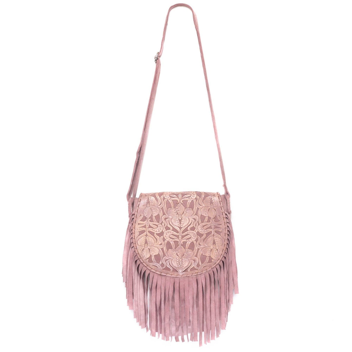 Antheia Fringe Bag Antique Dusty Pink