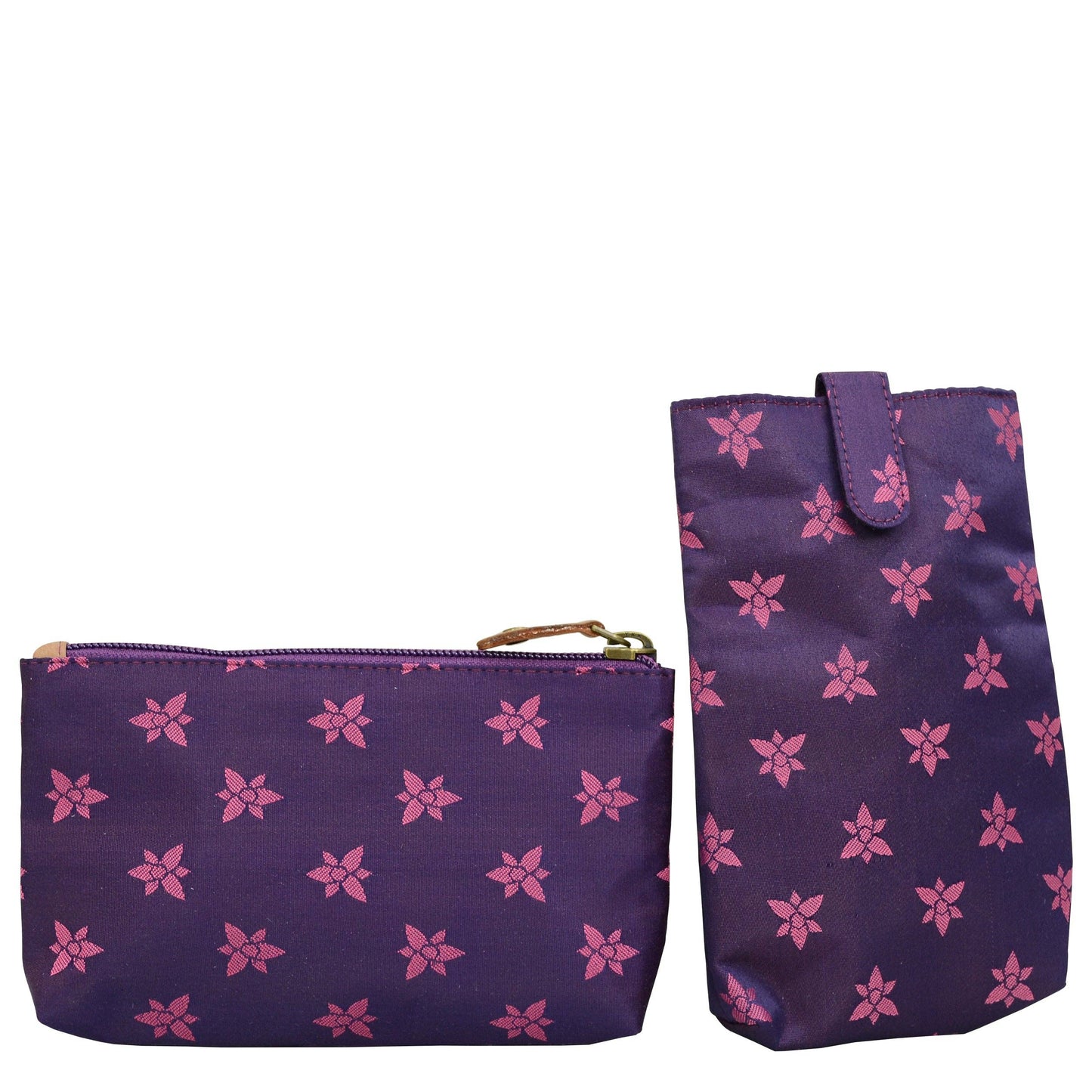 Hand-Painted Leather Triple Compartment Large Satchel - 652