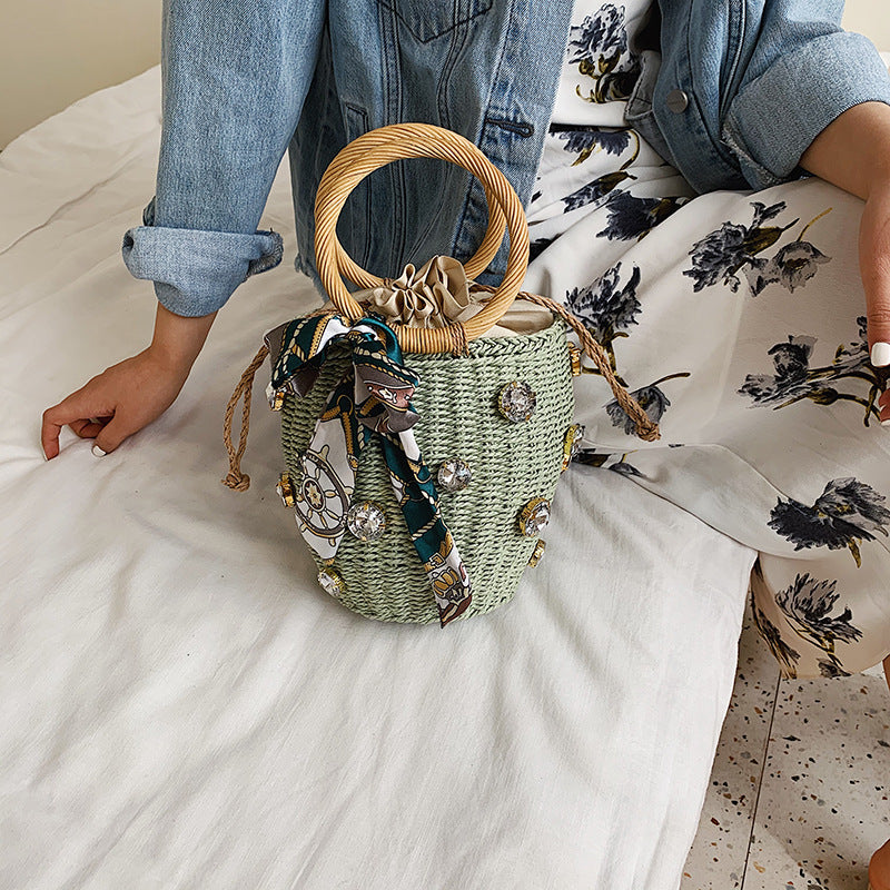 Woven bag high-quality handbag