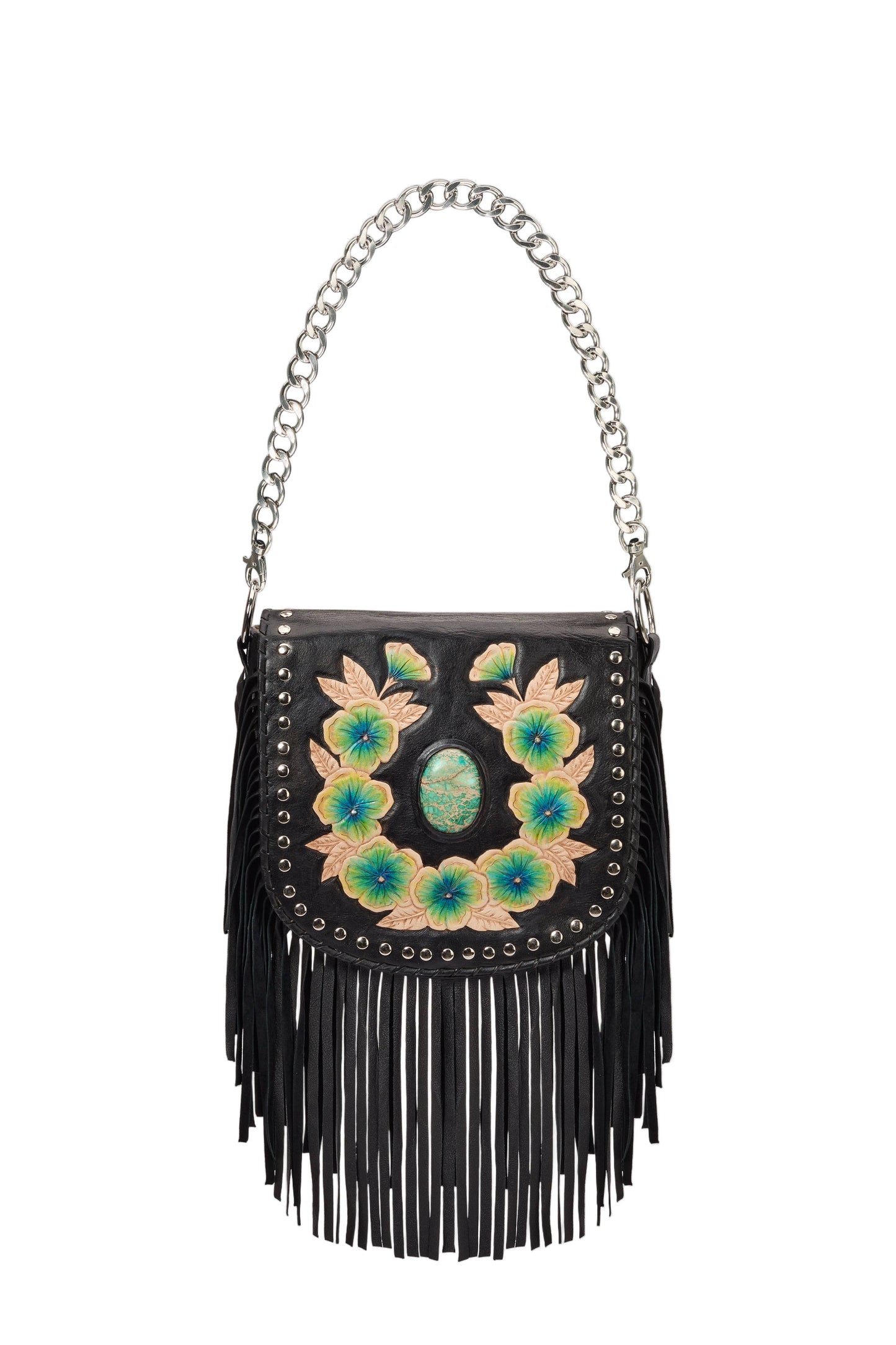 Charm Fringe Bag Black