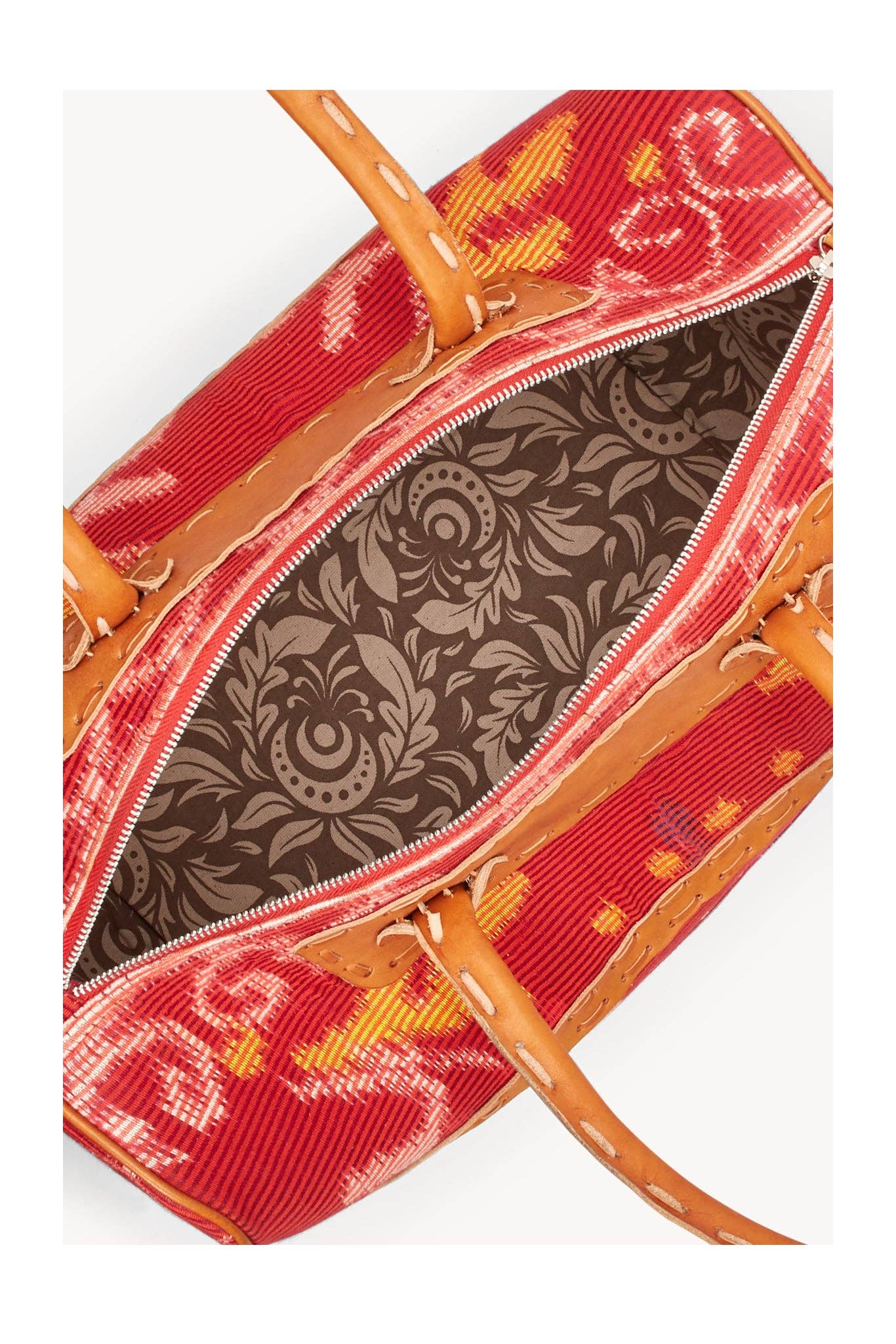 Rhea Overnight Bag Red/Camel