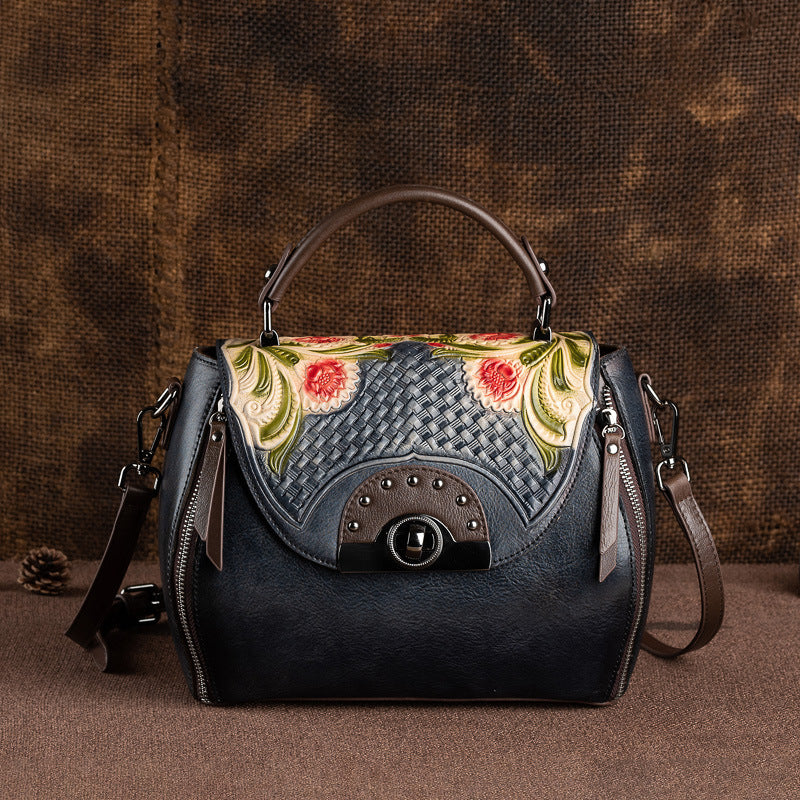 "The Fresh and Sweet"  Retro embossed handbag