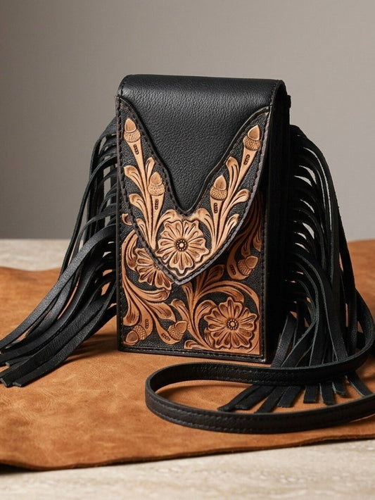 American Darling Desert Bloom Fringe  Phone Crossbody