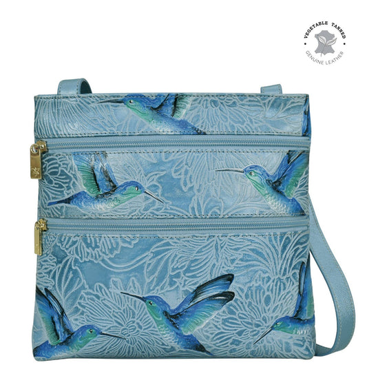 Medium Crossbody With Double Zip Pockets - 447